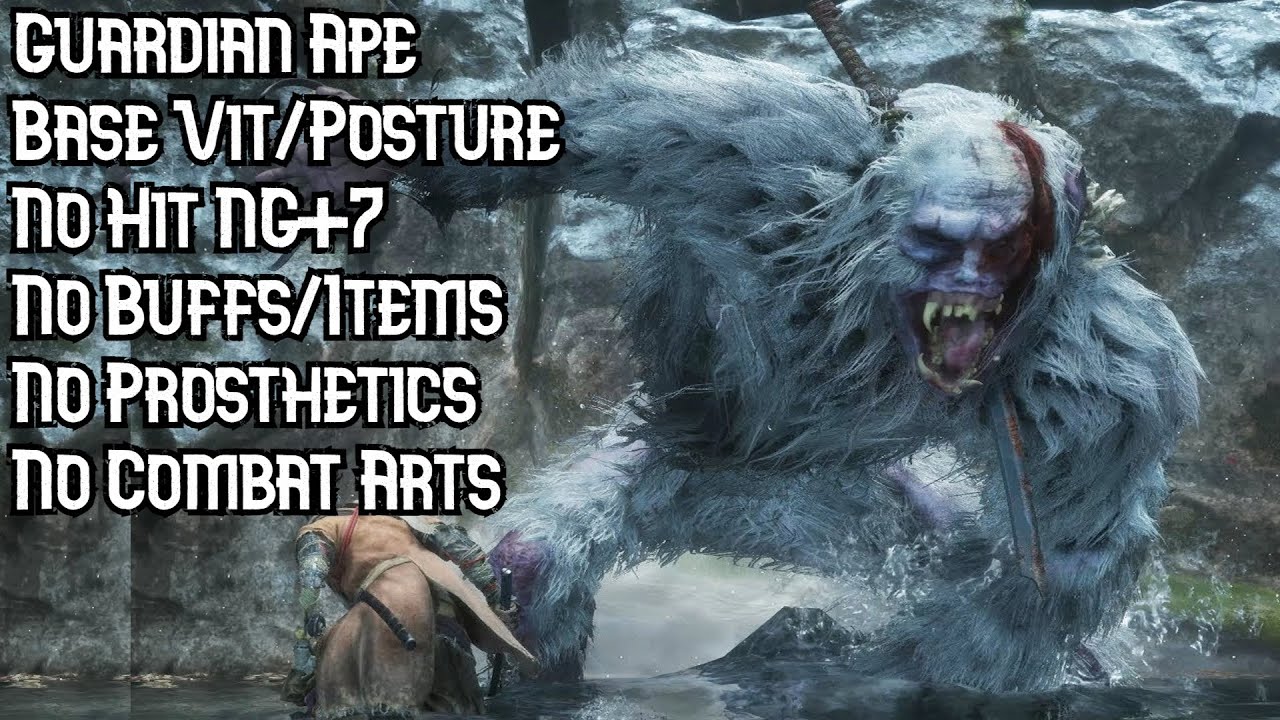 Guardian Ape NG+7 No Hit Base Vitality No Buffs/Items/Prosthetics/Arts (Demon Bell/Charmless)