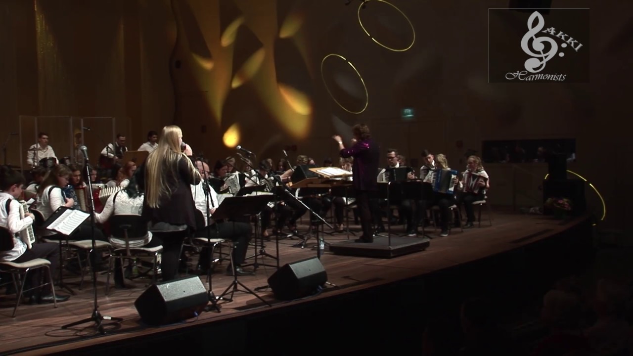 Let it go played by an accordion-orchestra
