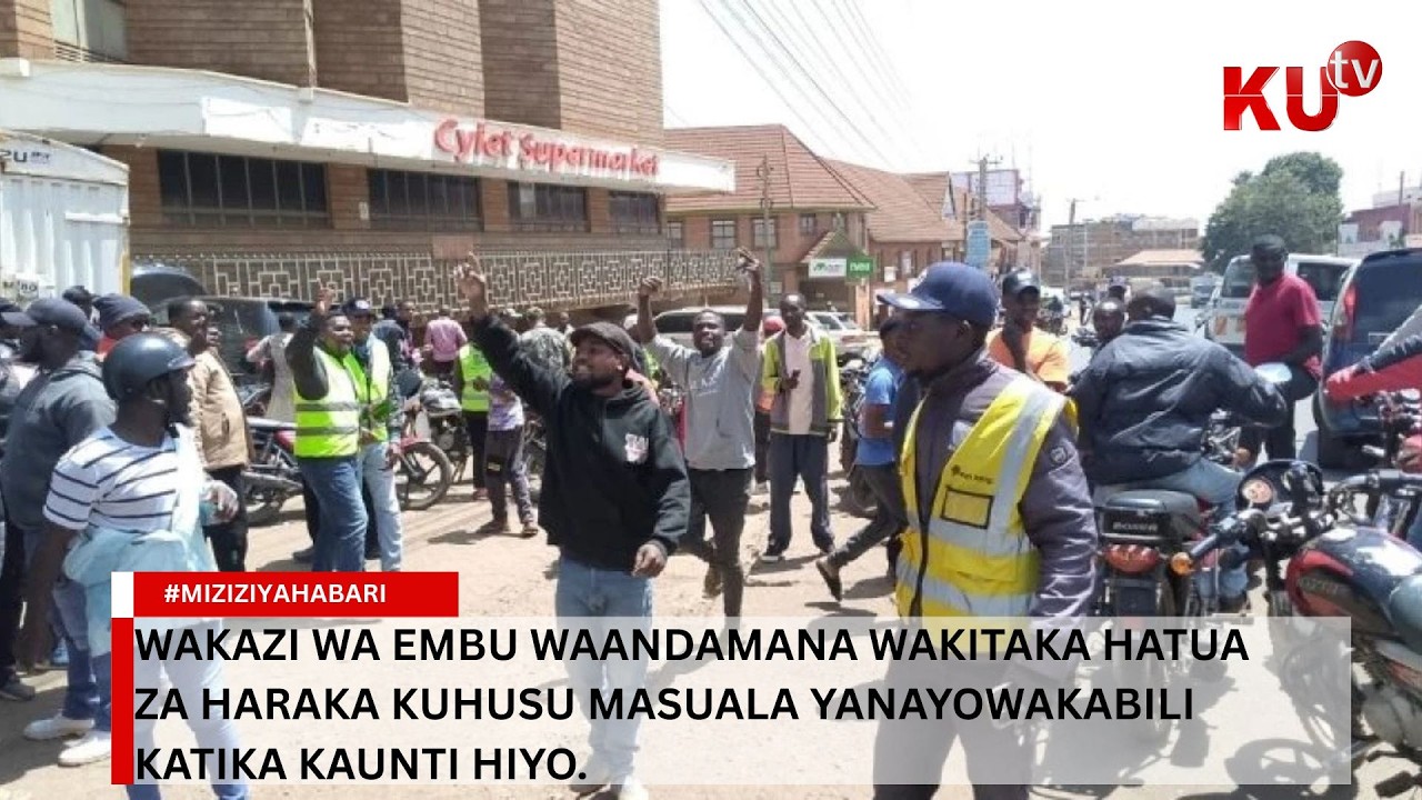Wakazi wa Embu waandamana wakitaka hatua za haraka kuhusu masuala yanayowakabili katika kaunti hiyo.