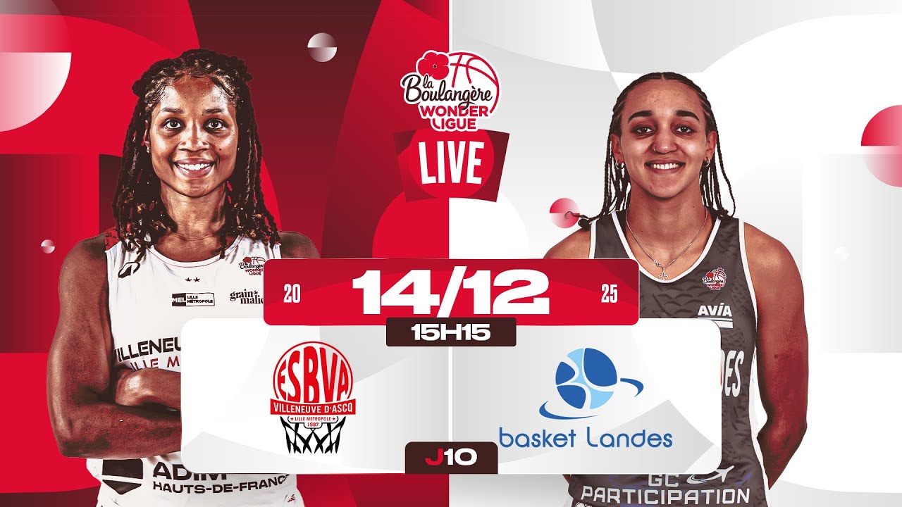 [REPLAY] Villeneuve d'Ascq - Basket Landes | J10 La Boulangère Wonderligue 2025-2026