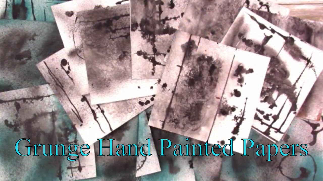 Grunge Hand Painted Papers~Flip Thru~Soul of an Artist~Excavation~Dig #22