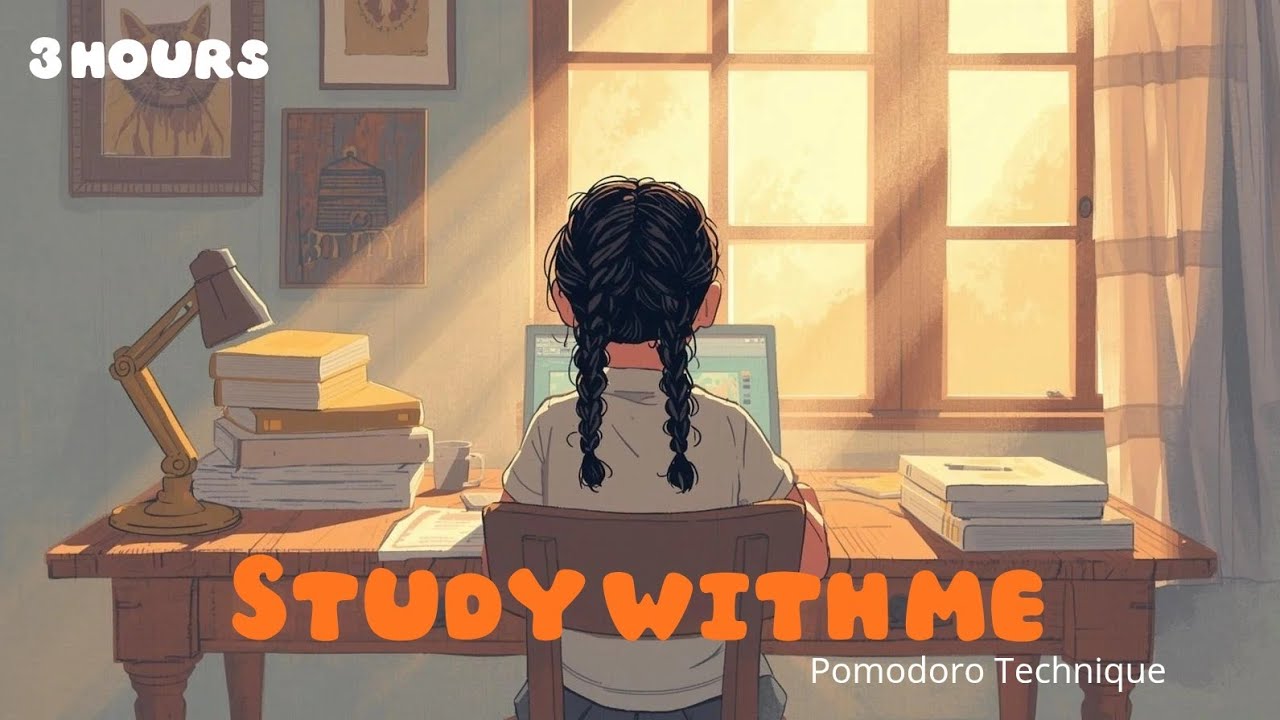 3-Hour Brown Noise Study Session | Focus & Productivity