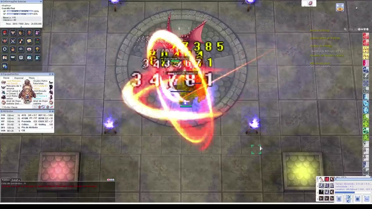 Ragnarok Online LATAM - Guardião Real vs Nidhogg - build LD (em construção)