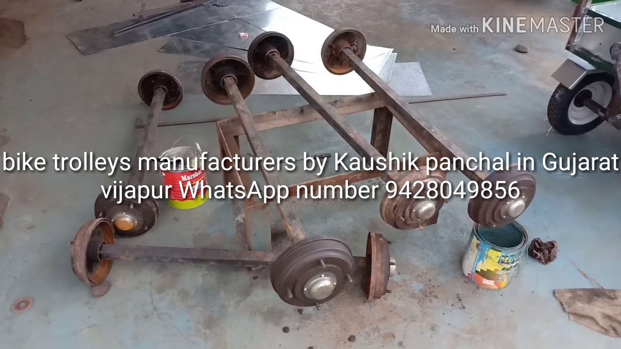 Jeep trailer with Leaf spring manufacture by kaushik panchal in Gujarat vijapur whatsapp 9428049856