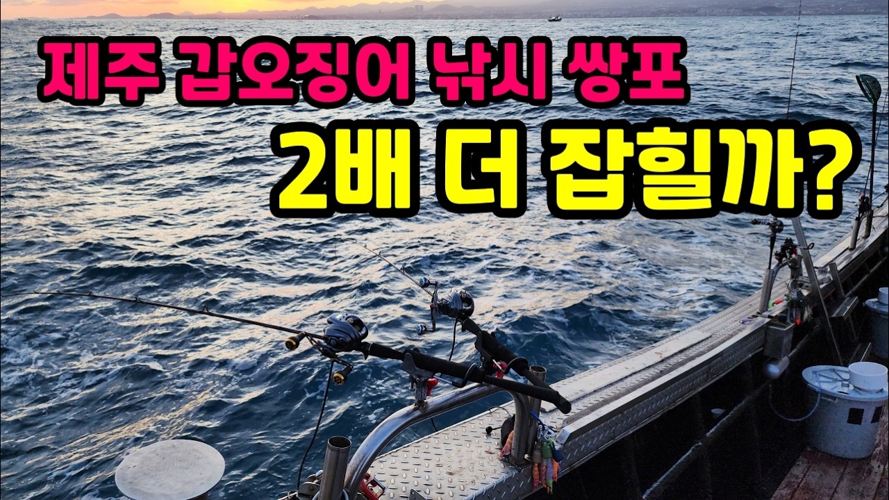 심해 제주 갑오징어 낚시 쌍포 쓰면 조과도 2배? 직접 확인해보았습니다!