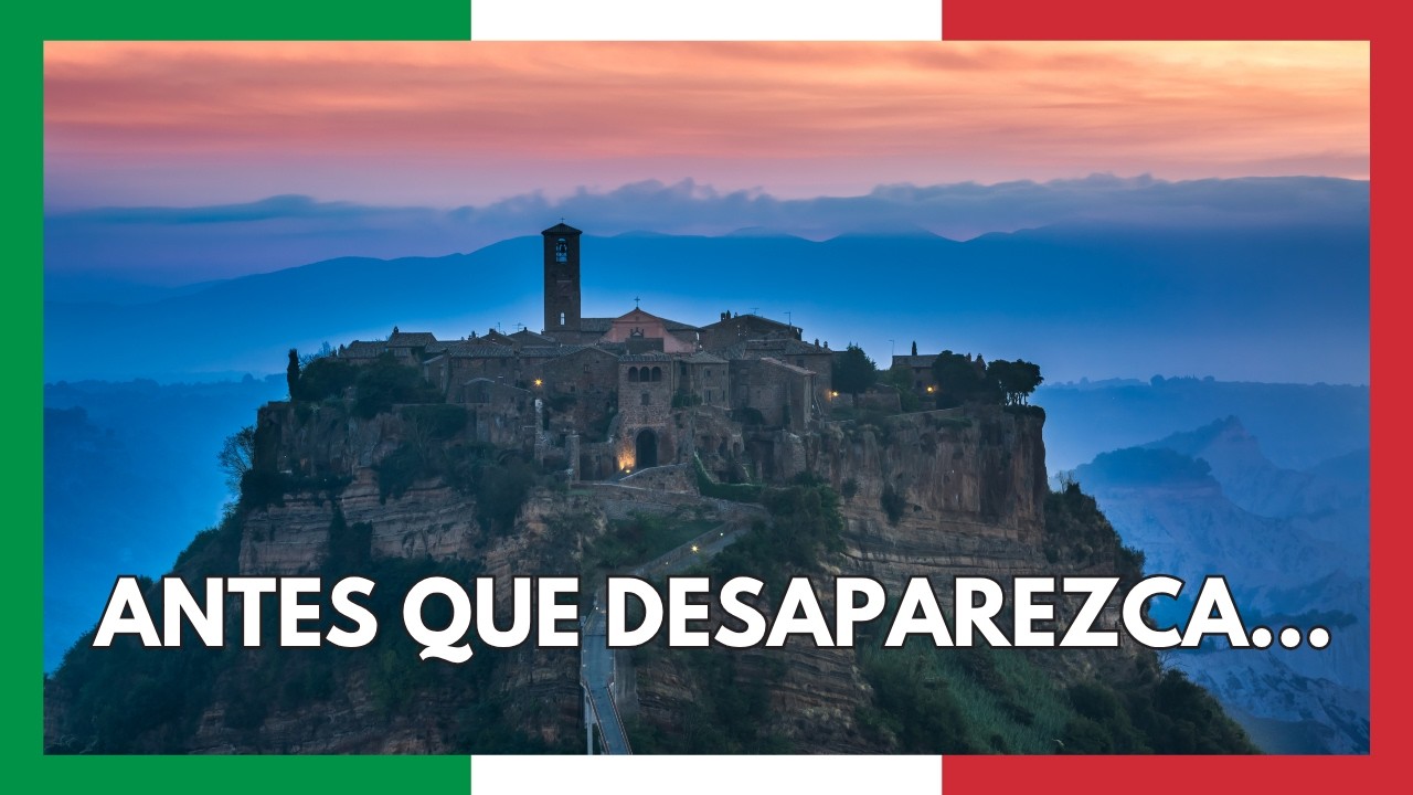 La ciudad italiana que está desapareciendo 😱 | Civita di Bagnoregio