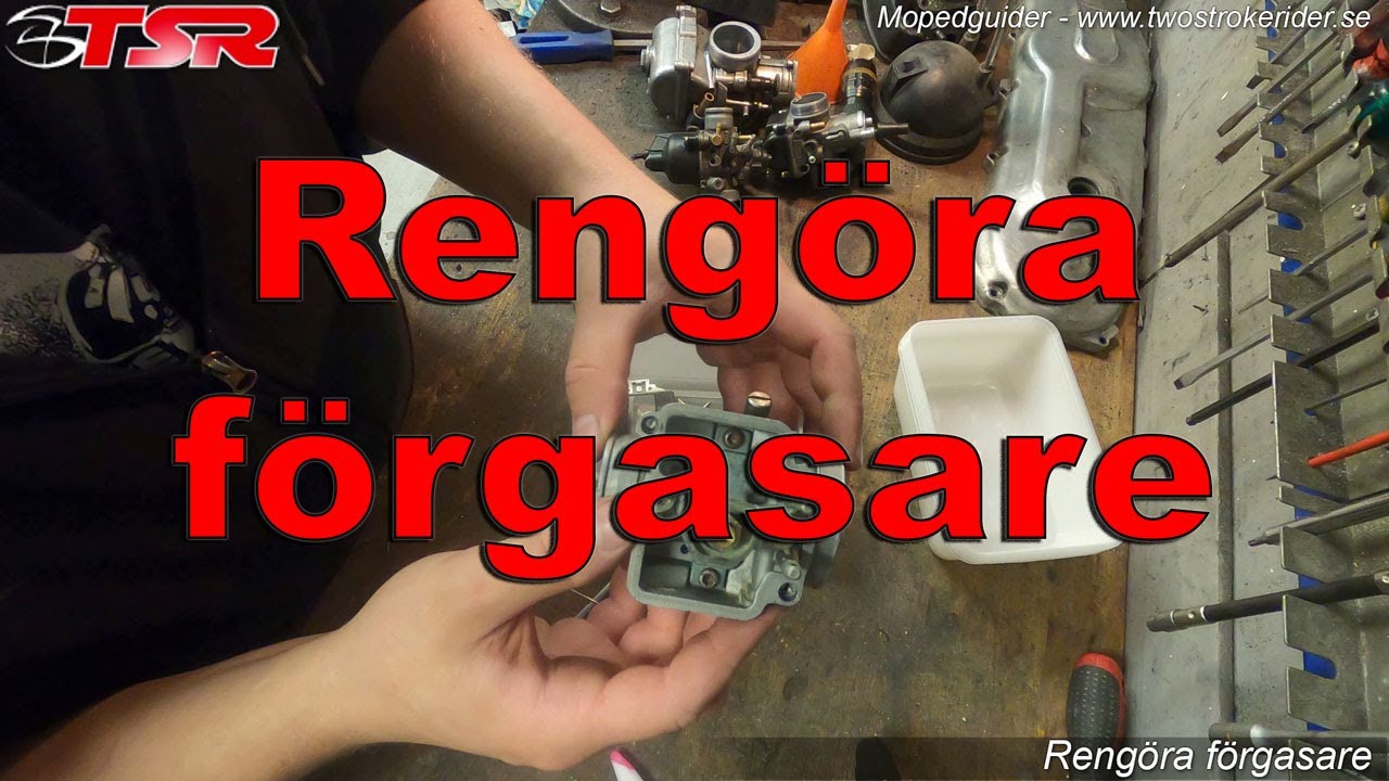 Rexxy visar hur man rengör samt bygger ihop en förgasare (Dellorto PHBG, PWK, PWM, Dellorto PHVA)