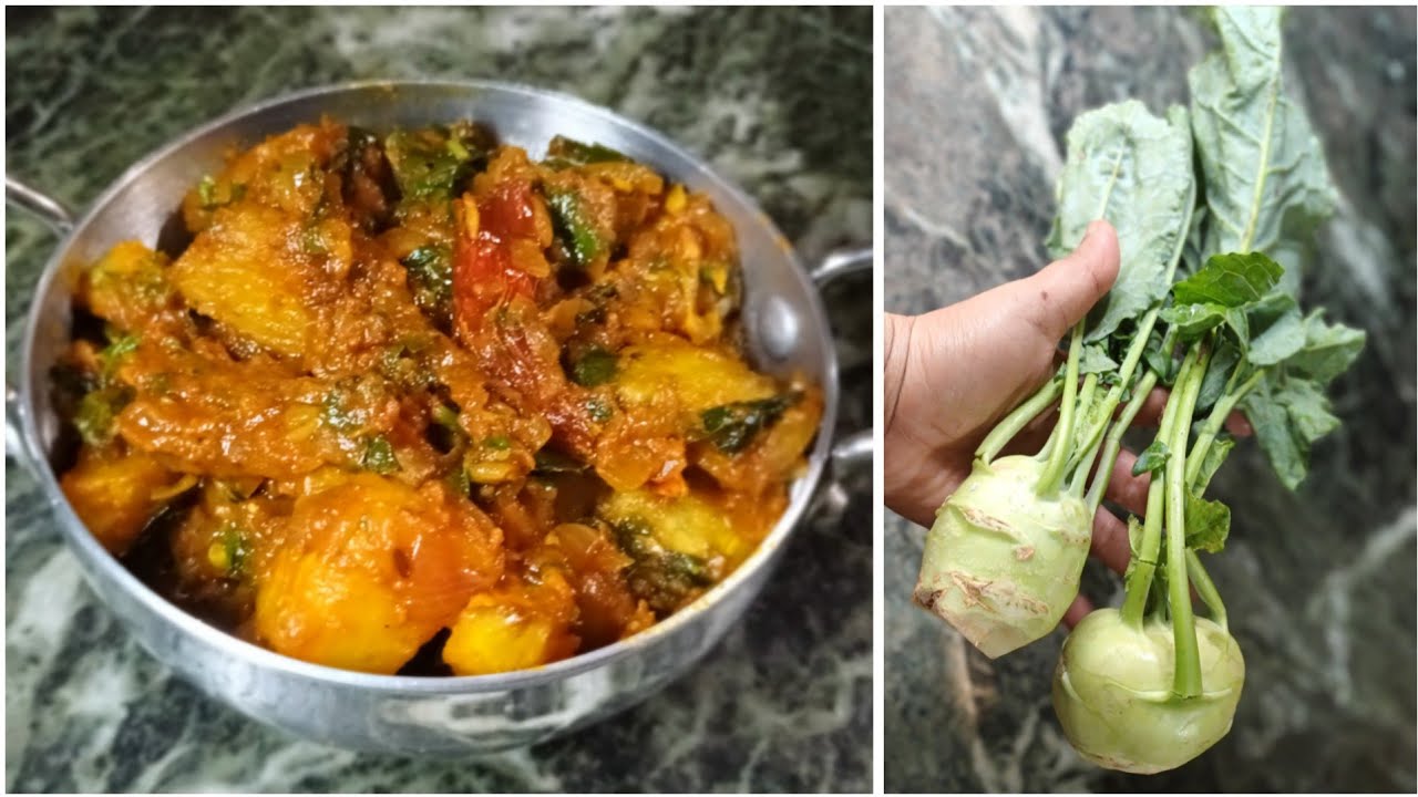 Navalkolchi Bhaji | Kohlrabi Recipe | Navalkol ki Sabji @cravemycooking0312