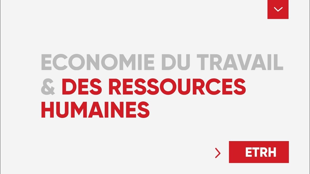 [Focus Masters] Économie du Travail des Ressources Humaines