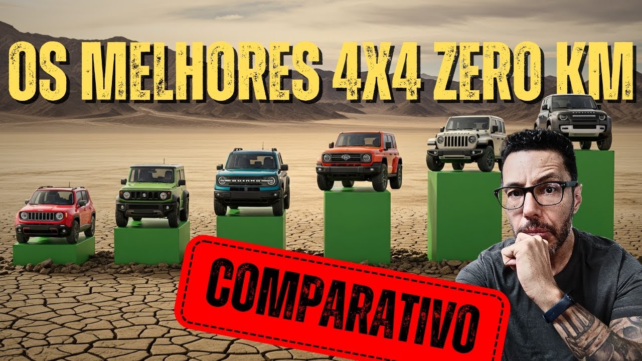 10 VE&Iacute;CULOS 4X4 ZERO KM EM 2025