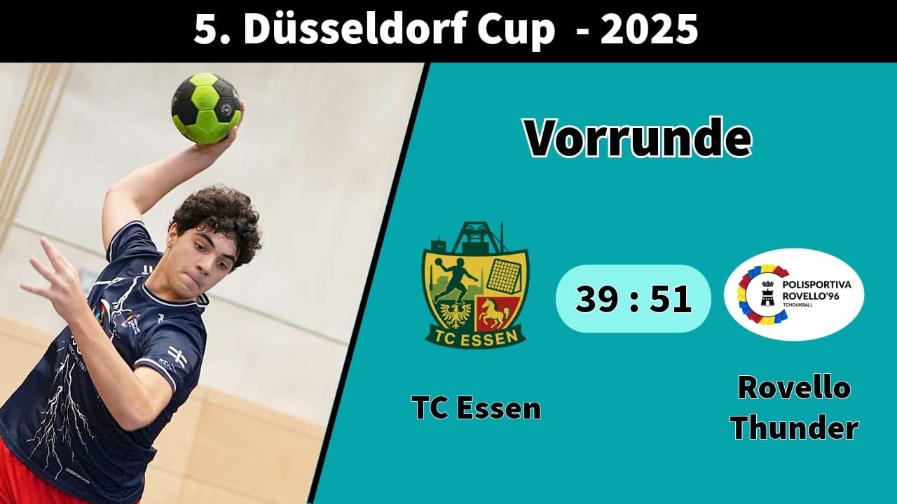 5. Düsseldorf Cup – Group Stage - TC Essen vs. Rovello Thunder - 39:51