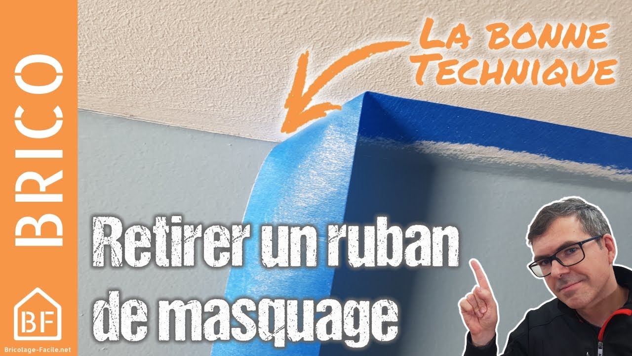 Comment retirer du ruban de masquage sur peinture sèche ?