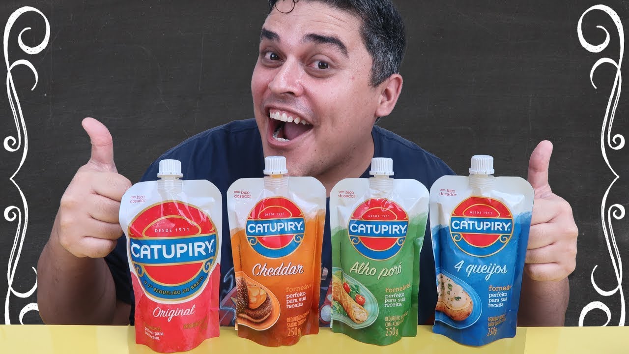 Requeijão CATUPIRY Forneável -  Alho Poró, 4 Queijos, Cheddar e Original