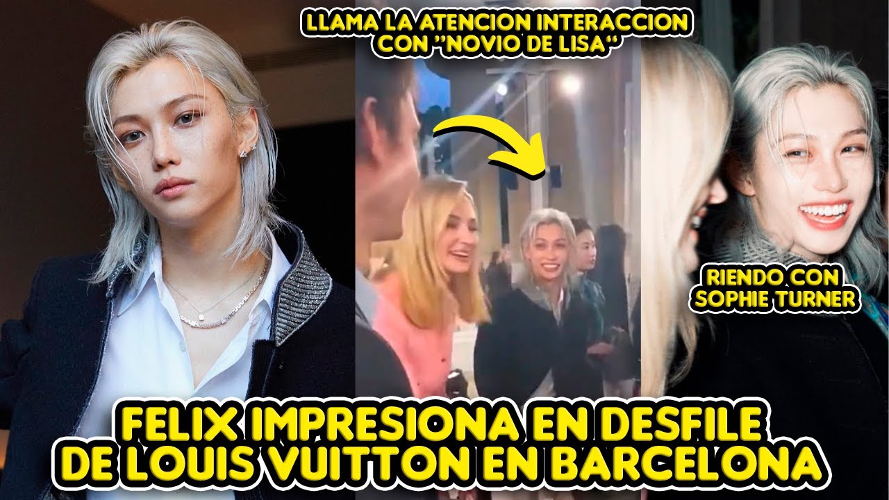 FELIX DESLUMBRA EN DESFILE DE LOUIS VUITTON EN BARCELONA+ INTERACCION CON SOPHIE Y FREDERIC