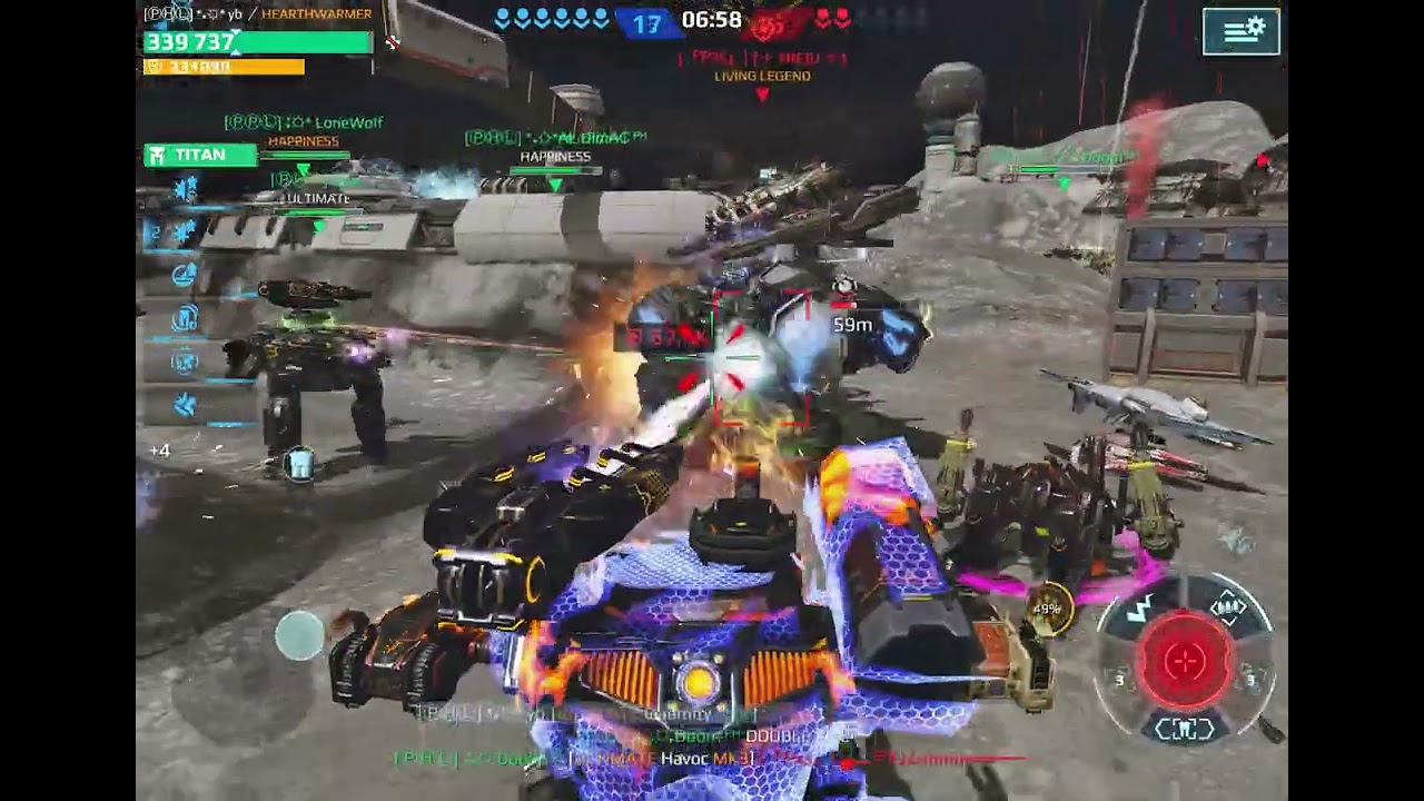 PHL vs PNS squad battles #wr #warrobots 