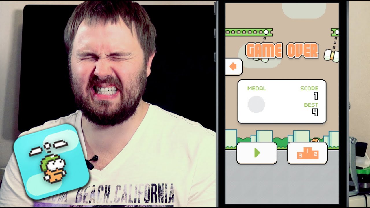 Swing Copters от создателя Flappy Bird