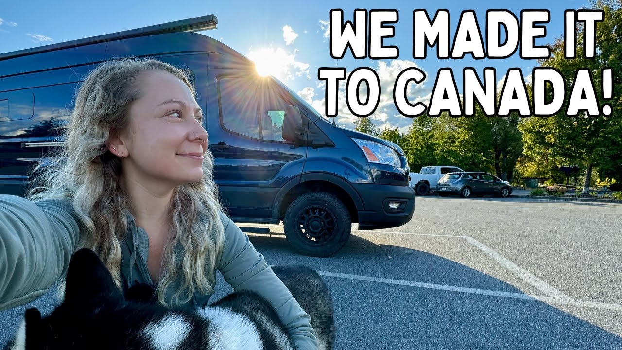 E1: Vanlife in Canada Day One: Border Crossing Drama & Shuswap Lake - Heading to the Rockies!