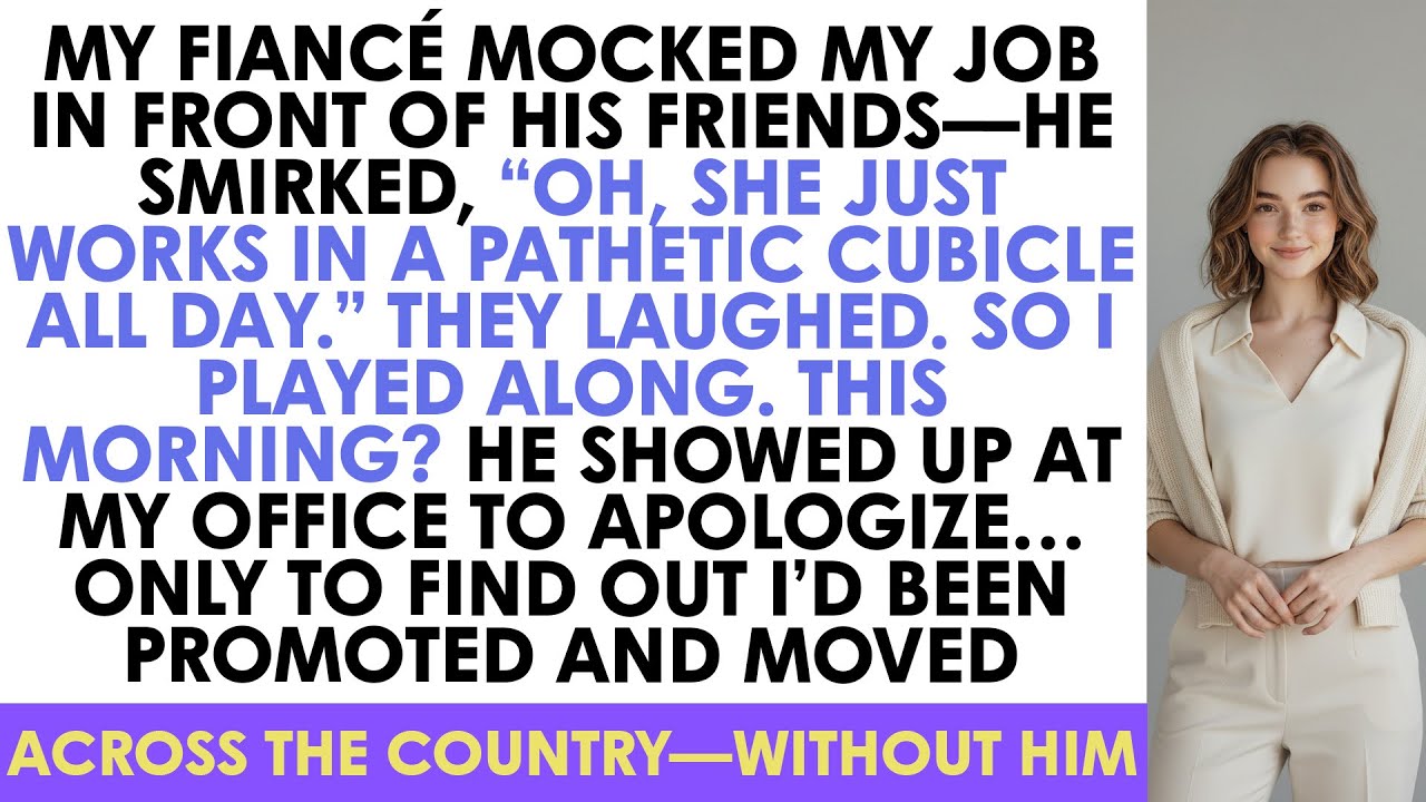 My Fiancé Mocked My Job in Front of His Friends—He Smirked, “Oh, She Just Works In...