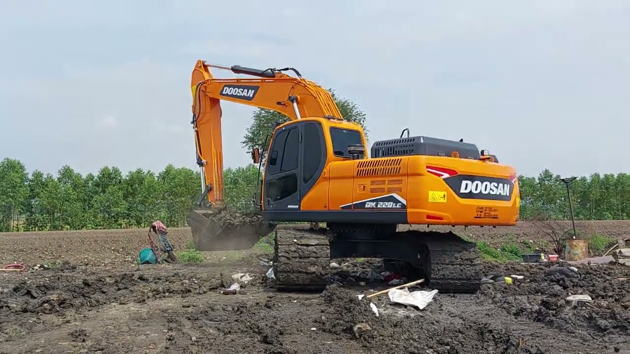 NEW DOOSAN DX220LC-7M บุ้งกี๋ 1.2คิว หนุ่มใหญ่เมืองโสม จากแดนกิมจิ ชมไป บ่นไป excavator EP.9285
