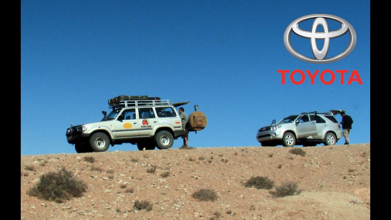 Toyota Land Cruiser and Fortuner explore African desert mountains. Part 3