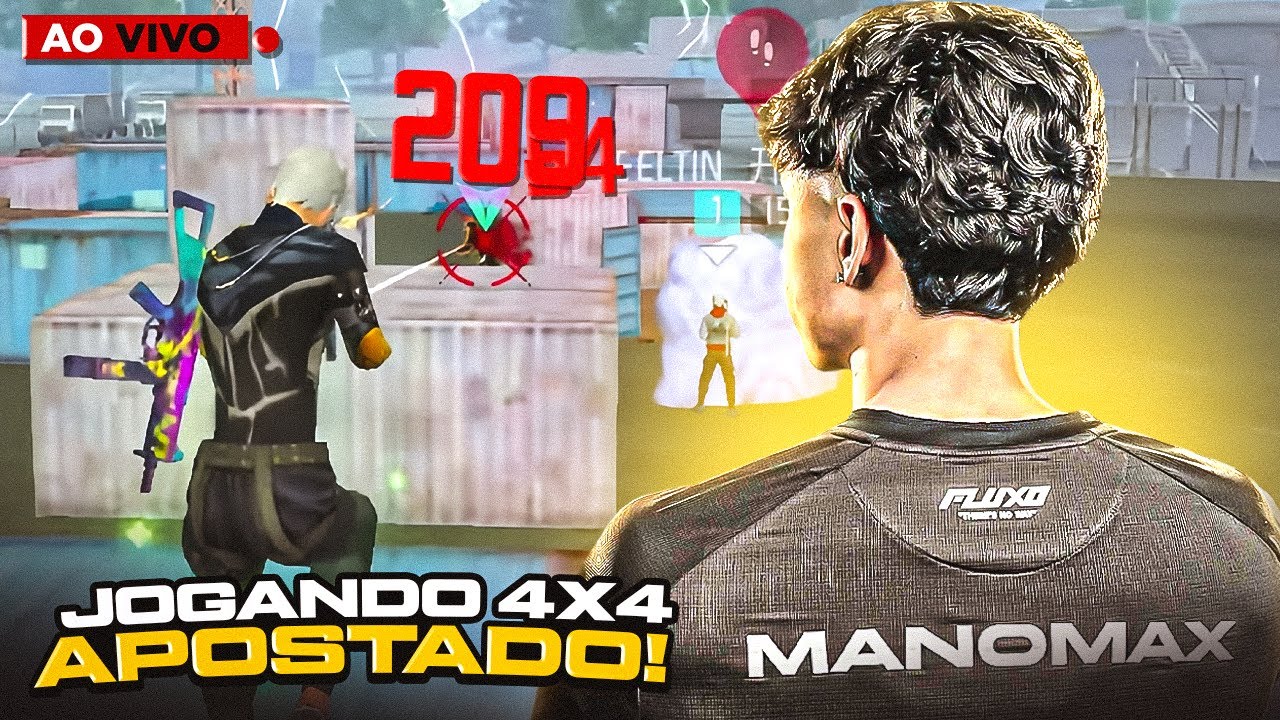 LIVE ON 🔴AMASSANDO MUITO!!🟣FREE FIRE AO VIVO!🟣FX MANOMAX 🟣