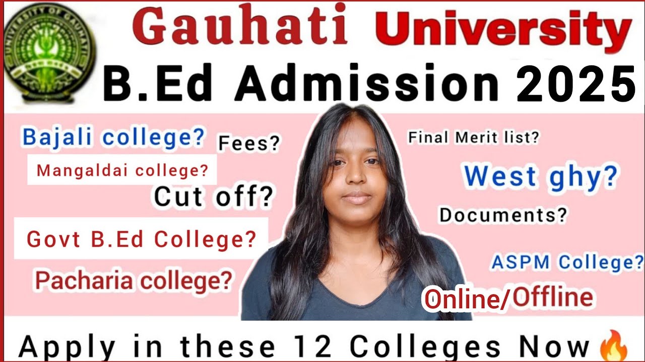 GU B.Ed Admission 2025🔥BEd Colleges Form released✅fees/cutoff/online- offline Full Details