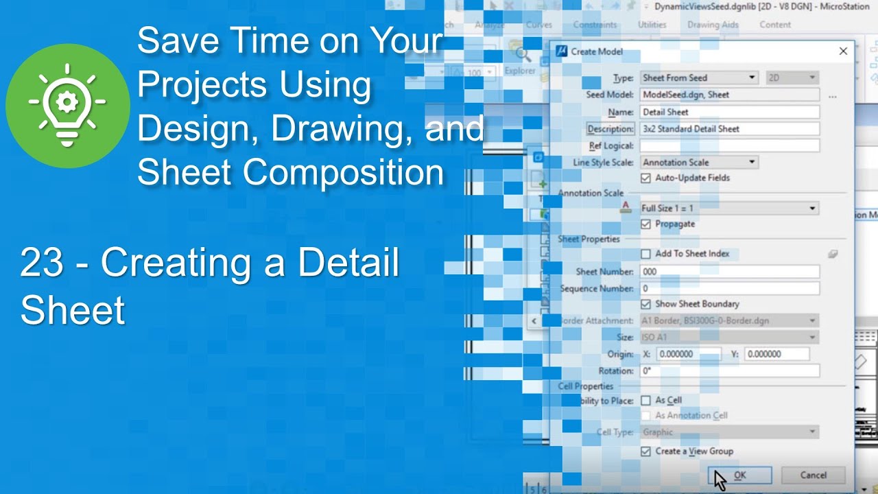 23 Creating a Detail Sheet