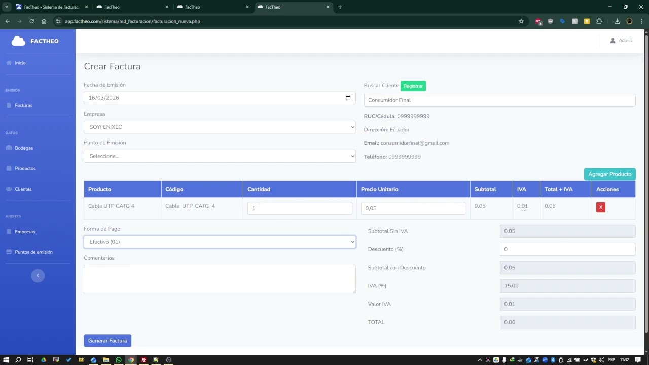 Facturación Electrónica SRI Ecuador - FacTheo.com