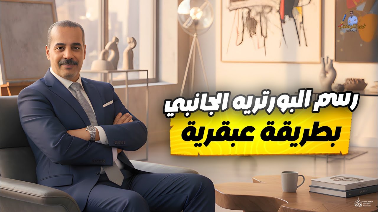 حصريا | طريقة سحرية لرسم البورتريه جانبي بسهولة وعبقرية😱