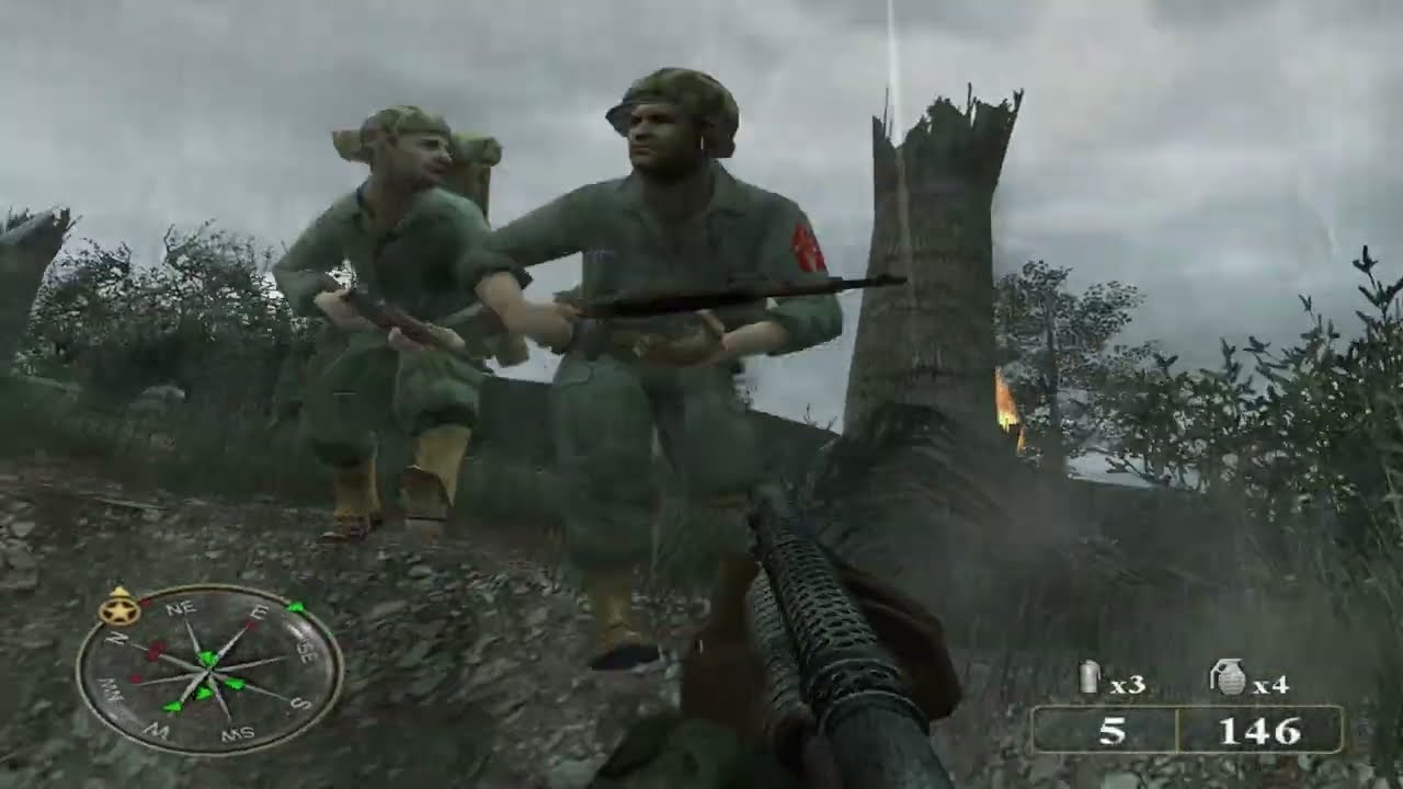 [4K] Call of Duty, World at War: Final Fronts PS2 Ностальгия – Стальной тайфун, замок Шури