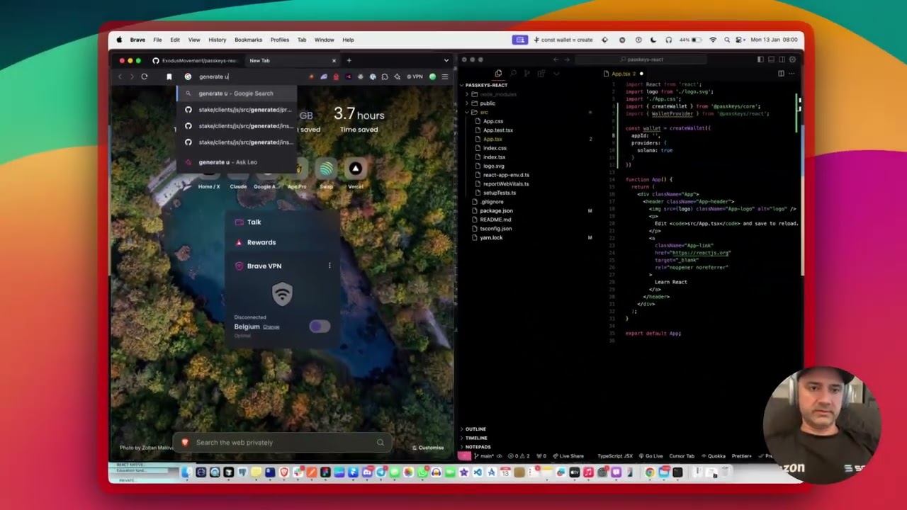 Add Passkeys to your React App