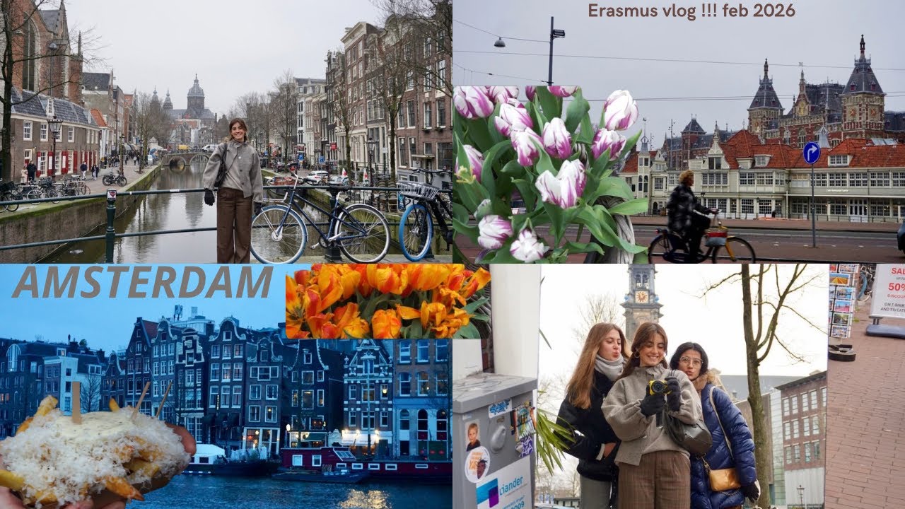 Erasmus vlog!! 03 - un día con nosotras en Amsterdam🌷