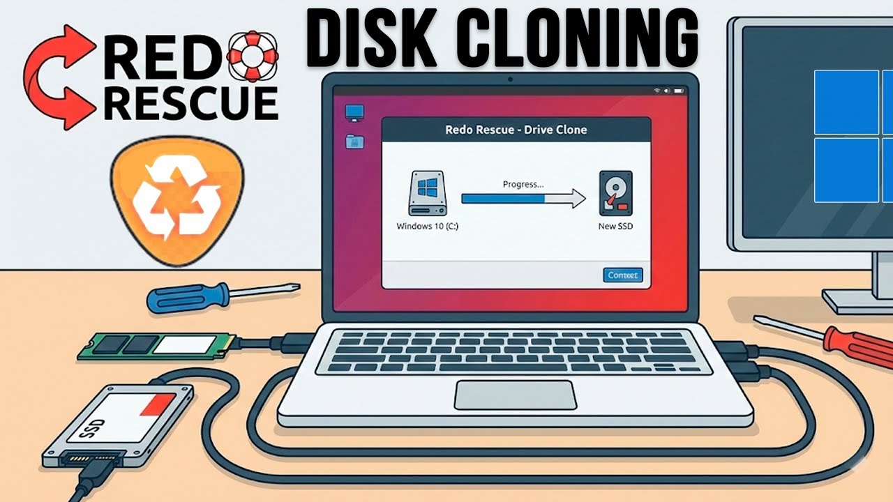 Перенесите Windows на новый SSD с помощью RedoRescue.