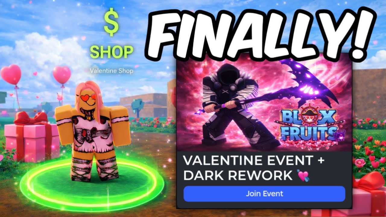 Blox Fruits Valentines Event + Dark Rework UPDATE FINALLY! 💘