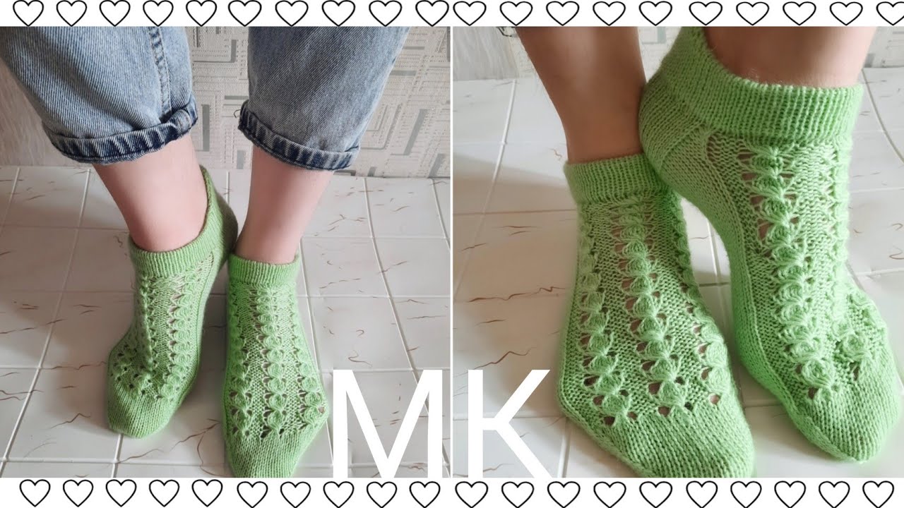 #носкиспицами    Мастер класс / 1Часть/Укороченные, спортивные носки