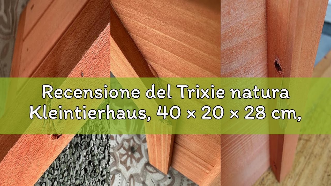 Recensione del Trixie natura Kleintierhaus, 40 × 20 × 28 cm, braun