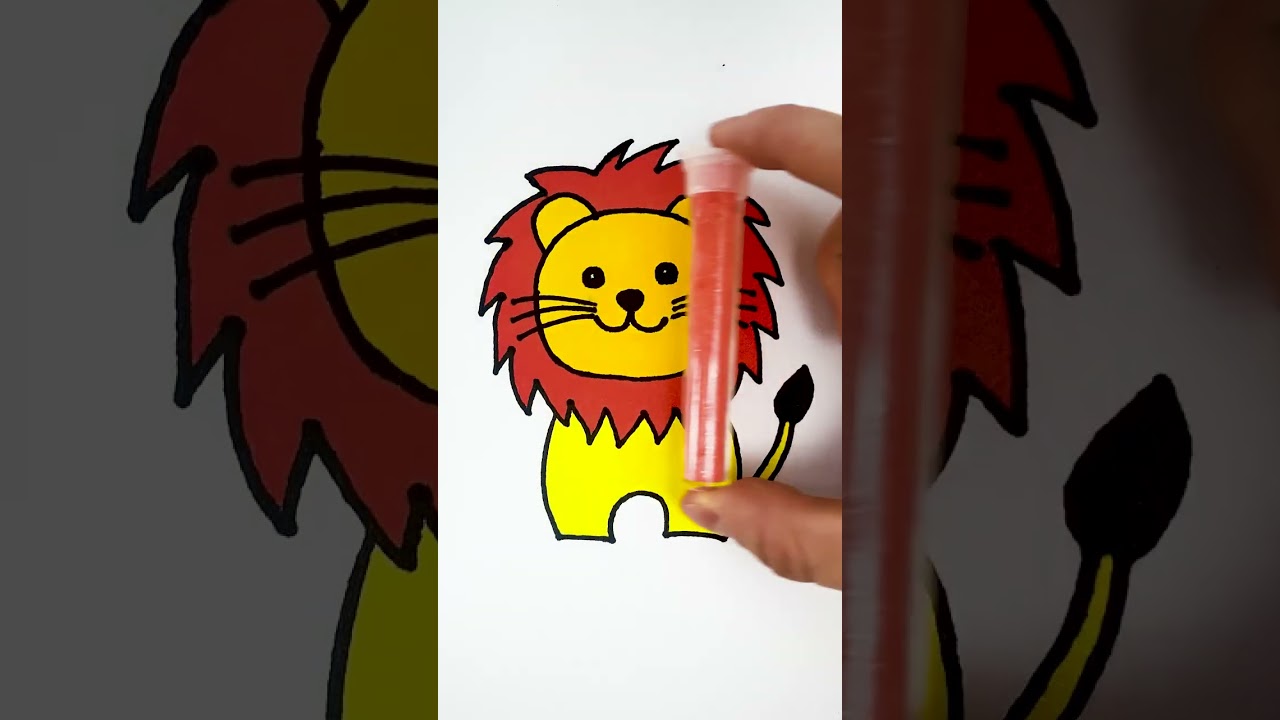 Let&rsquo;s Draw a Cute Lion! 🦁 Fun & Easy Art for Kids