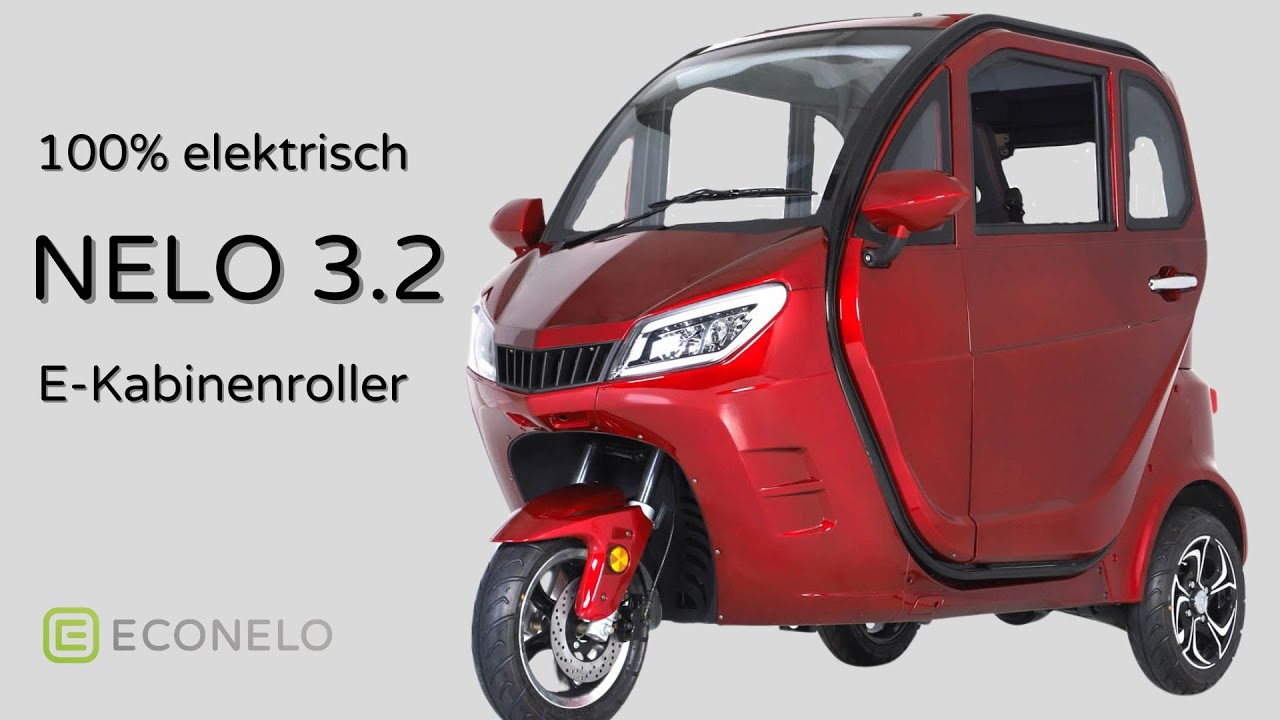 Elektrokabinenroller NELO 3.2, Starke 2 KW, drehbarer Sitz, Probefahrten und Ratenzahlung möglich.
