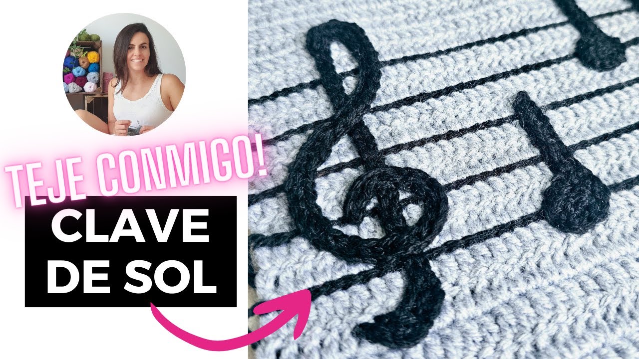 Cómo Tejer una Clave de Sol a Crochet | Tutorial Paso a Paso para Principiantes