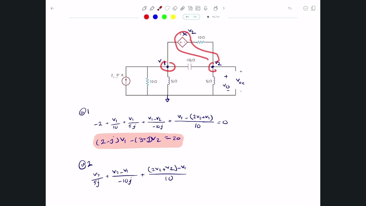 M12 - 17 - Sinusoidal Steady-State Analysis- Example 9 (Thévenin & Norton)