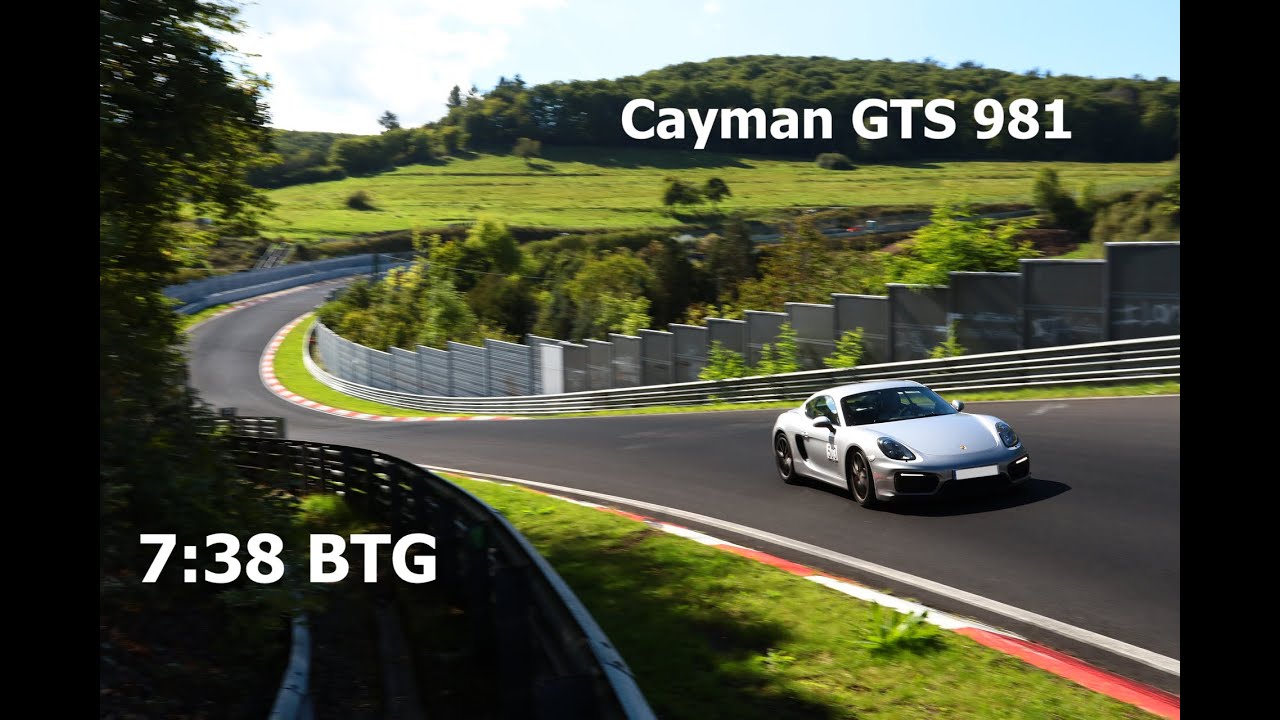 Porsche Cayman GTS 981 Nürburgring Nordschleife BTG 7:38 (heel & toe shifting)