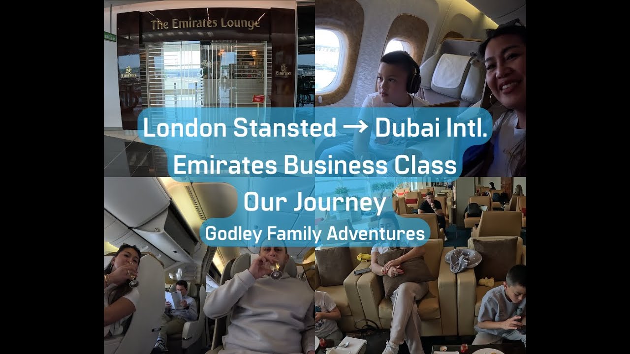 London Stansted to Dubai. Emirates Business Class - Our Journey to Dubai.