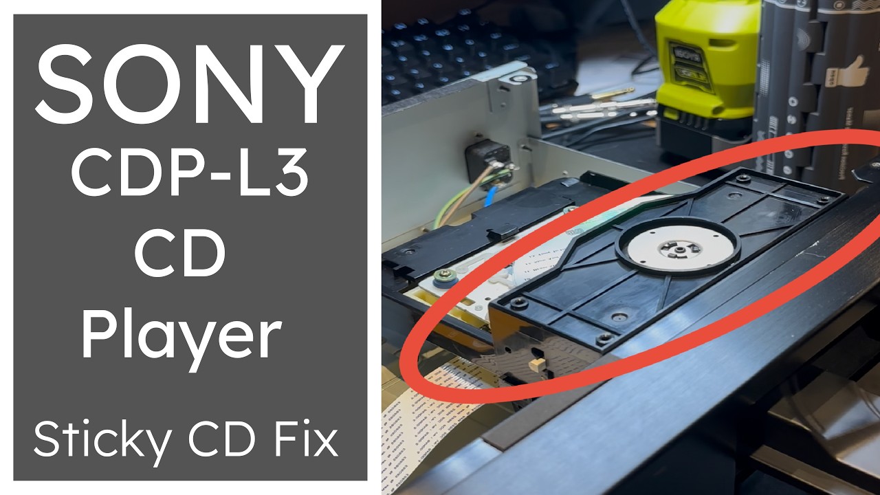 Sony CDP-L3 Sticky CD Fix
