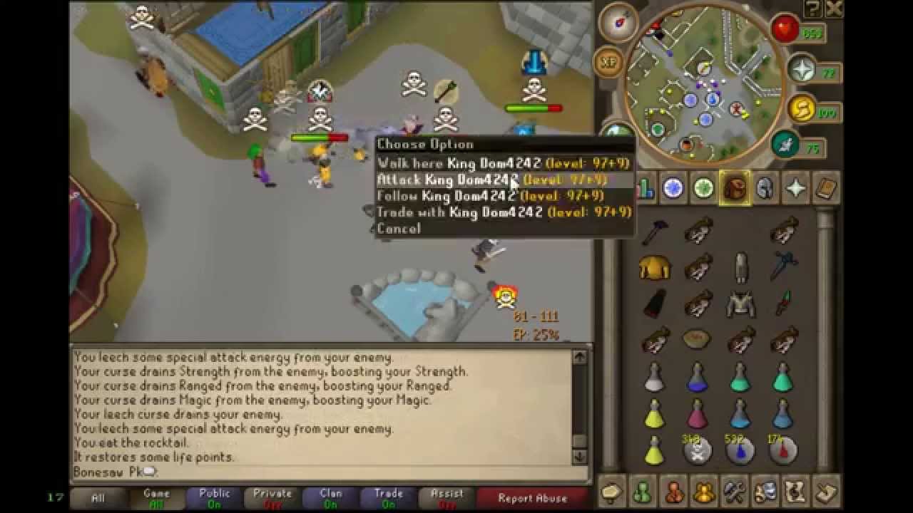 Vid 17 - Bonesaw bamf Run-Escape 40 Defence Turmoil Runescape Varrock City Hybridding