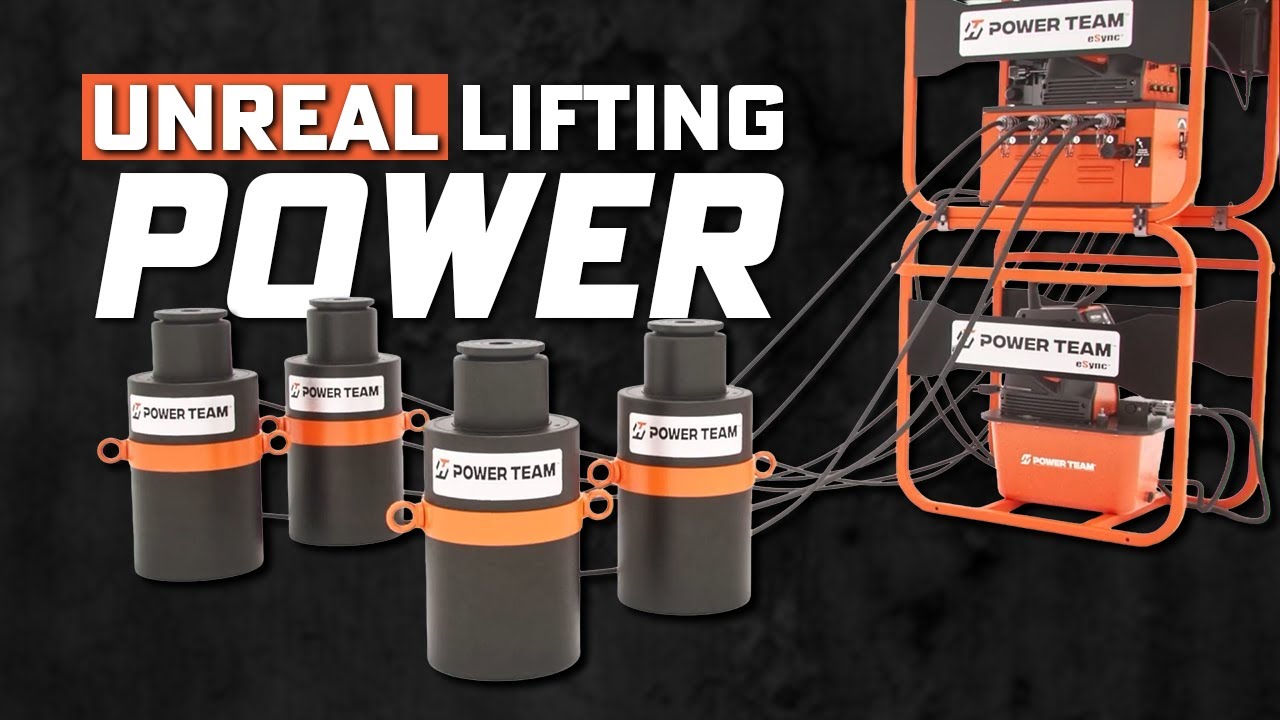 Power Team eSync Motion Control System | Precision Hydraulic Lifting for Heavy Loads
