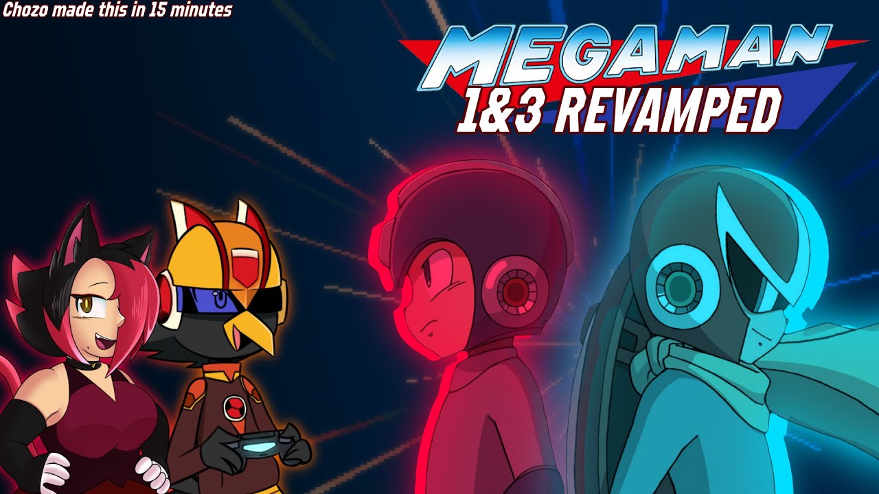 Playing MegaMan 1 & 3 Revamped! | MegaDay with BurnCrowSP ft. Chozomy