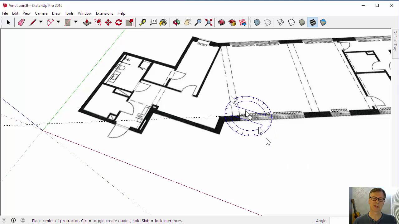 SketchUp - vinot seinät
