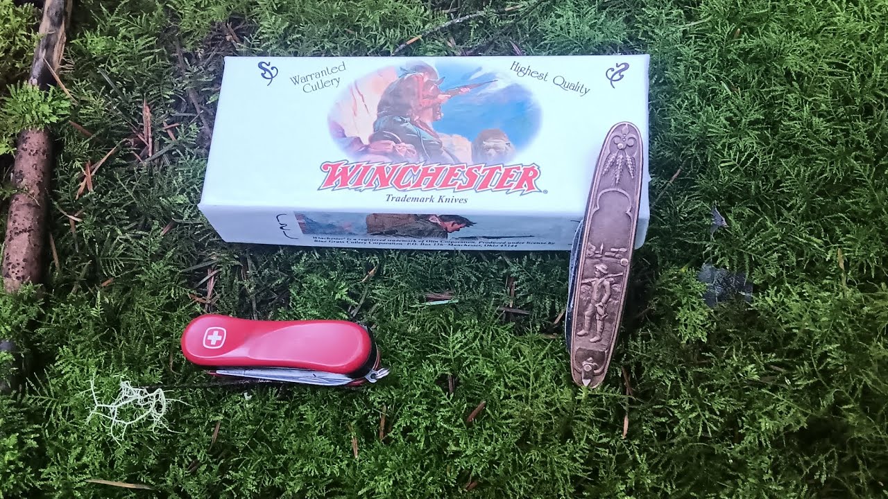 New Knife Day.  On the trail with my dogs . #Winchester #hikingadventures #spyderco 