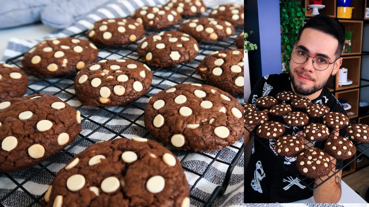 ESSA RECEITA DE COOKIES DE CHOCOLATE É UM SUCESSO | FÁCIL DE FAZER E DELICIOSO