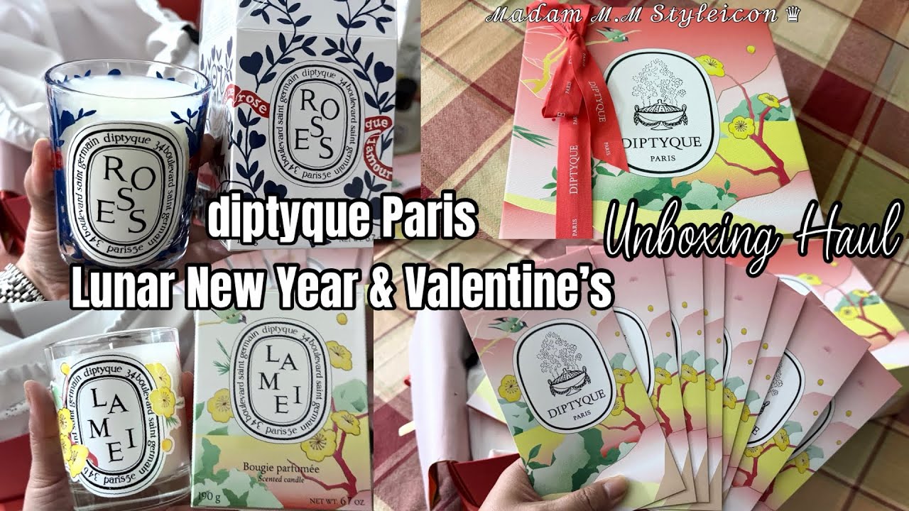 diptyque Paris 2026 Lunar New Year🧧& Valentine’s Unboxing Haul & Shopping with Prices | ℳ𝒶𝒹𝒶𝓂 ℳ.ℳ ♛